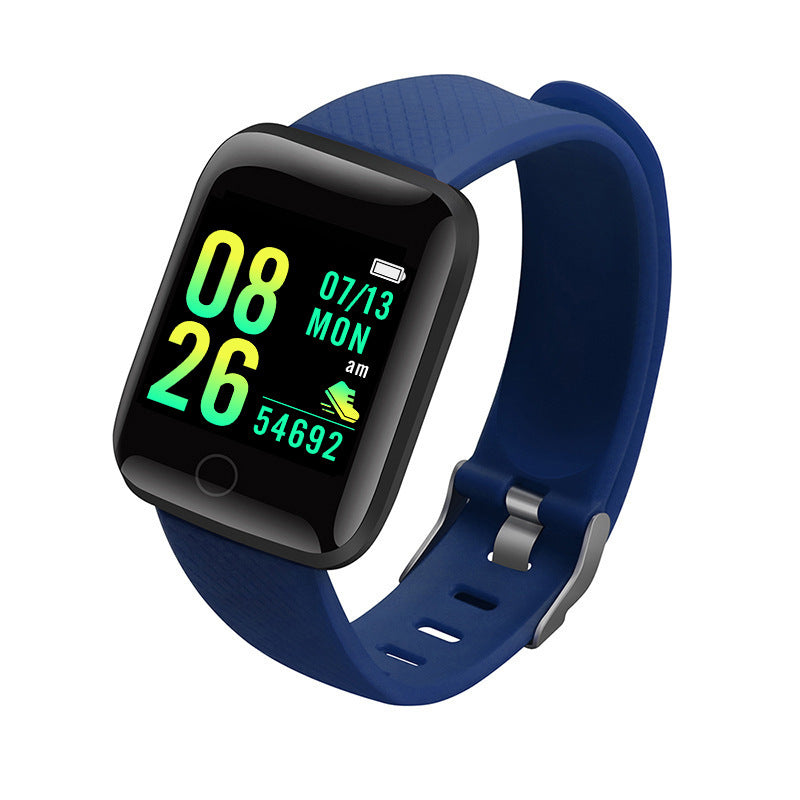 116Plus Smart Fitness Bracelet – Silent Alarm, Step Counter & Heart Rate