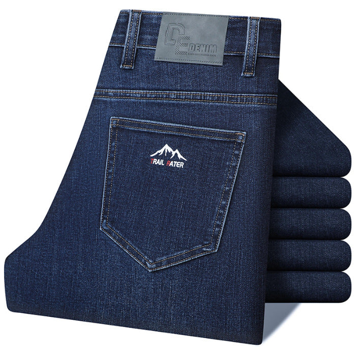 Fengshe men's wear/Spring and Autumn New stretch men's jeans pencil pants light business slim fit men's jeans