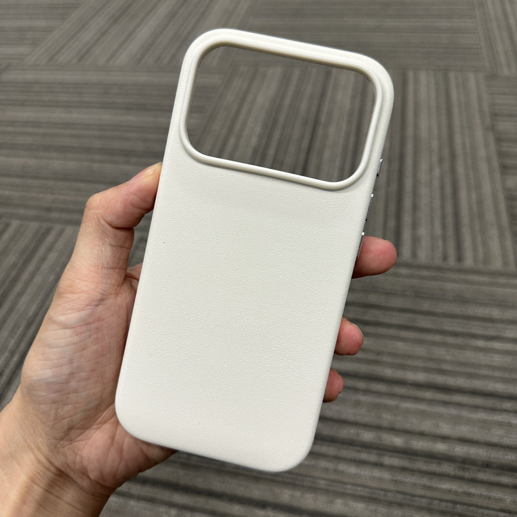 Apple 17 semi-grain PU scratch-resistant wear-resistant leather phone case iPhone16 phone case high quality all-inclusive pull leather