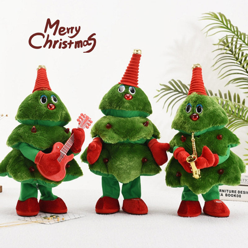 Tiktok Christmas dancing Christmas tree Christmas electric toy creative glow Christmas dancing Christmas tree