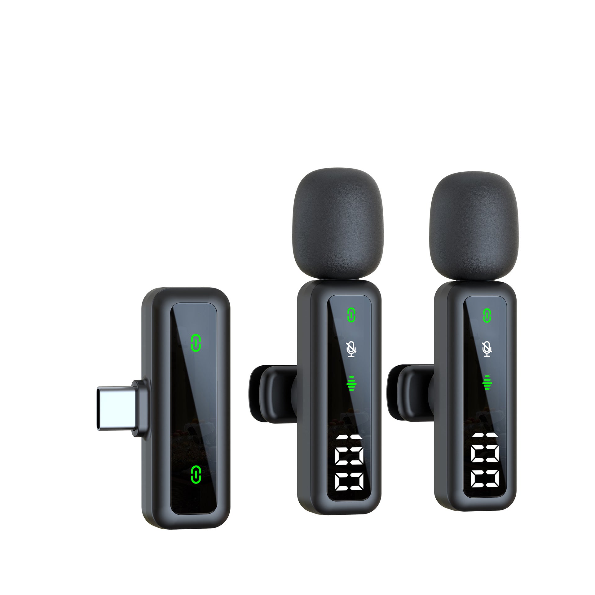 Wireless collar clip microphone new H65 three-in-one dual-microphone mobile phone computer live Bluetooth Mini radio microphone