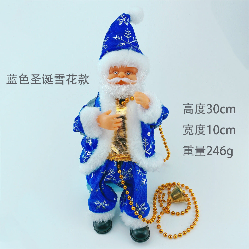 Cross-border hot climbing beads electric Santa Claus music rope climbing Old Man Christmas creative small gift toy gift