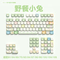 112 key cute unique keycap full five-sided PBT sublimation customized mechanical keyboard cap 68/75/84/98