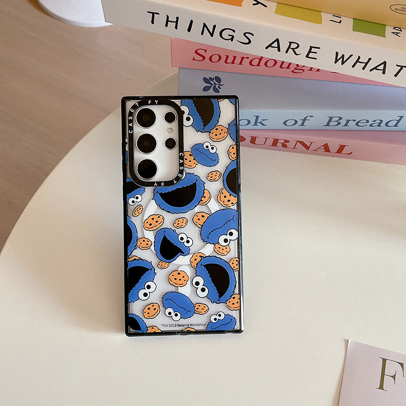 Magnetic Sesame Street for Samsung S23Ultra phone case 24 /plus fashion brand Galaxy protective case S22