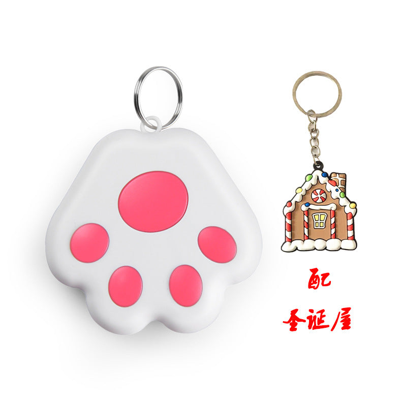Smart dog's paw portable Bluetooth 5.0 pet mobile phone key wallet searching alarm anti-lost tracker locator