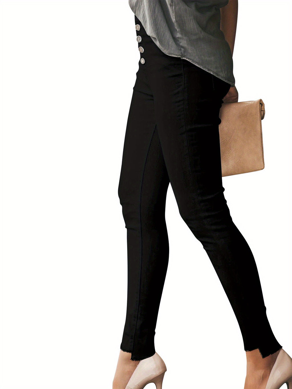 High Waisted Butt Lifting Jeans women Ripped Jeans