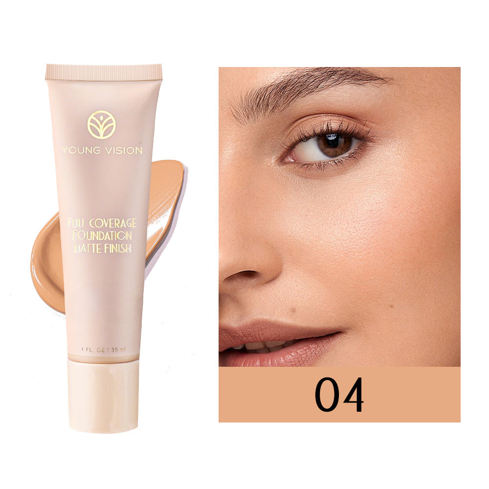 YOUNG VISION 6 Color Matte Liquid Foundation wheat color repair foundation cream
