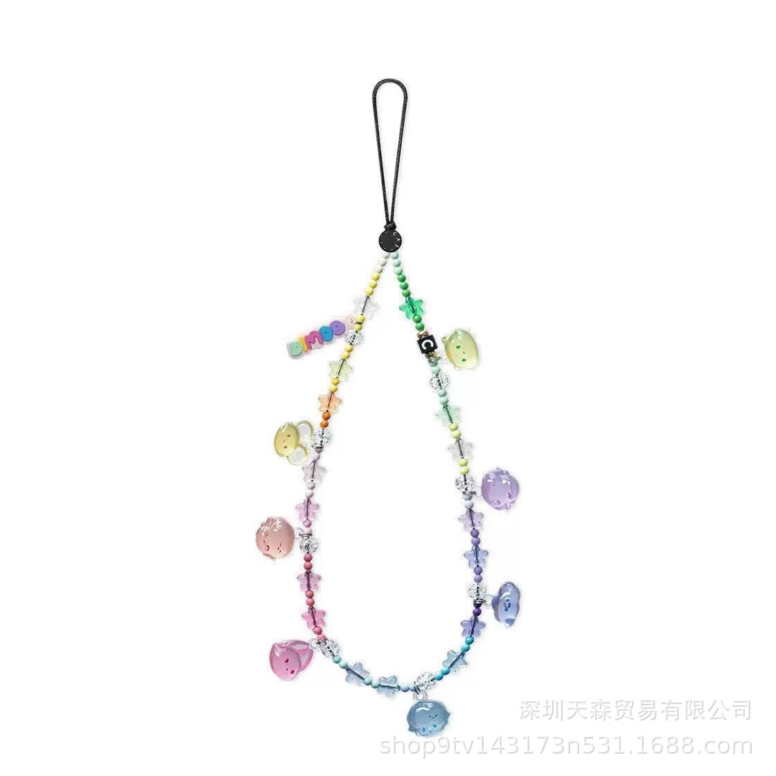 CASETi joint name High version phone chain Handmade stringed pearls phone case lanyard hanging chain wrist pendant for women