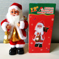 Cross-border electric music feet moving Santa Claus toy kerosene lamp Santa Claus toy holiday decorations