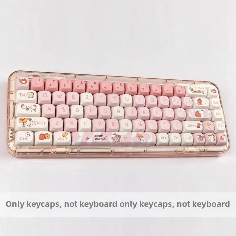 Autumn puppy key cap MOA height PBT key cap five-sided sublimation coeco customized personality full set key cap