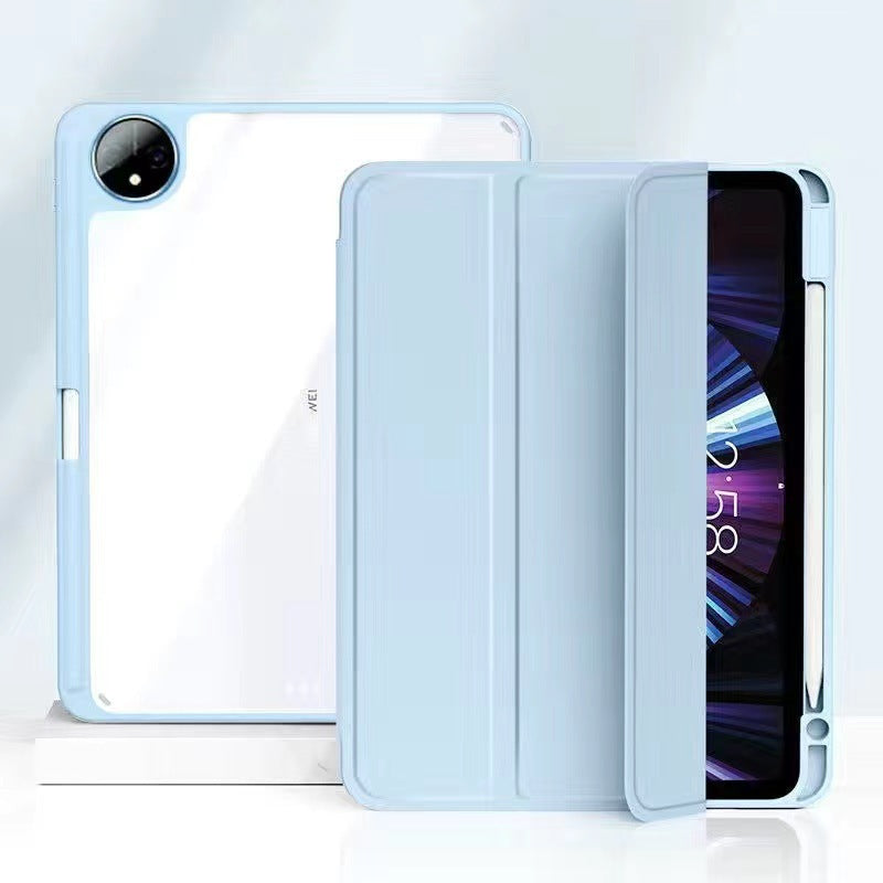 Applicable to 23 Huawei matepad11 tablet PC protective case pro10.8 pen slot 10.4 tri-fold acrylic