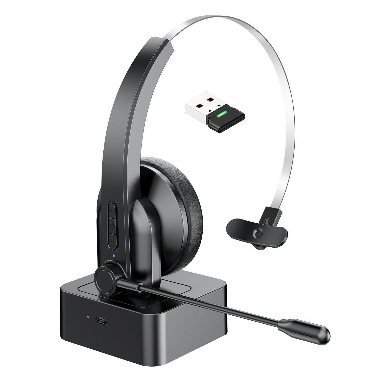 2.4g wireless Bluetooth telephone headset truck driver headset customer service noise reduction headset microphone cross-border wholesale