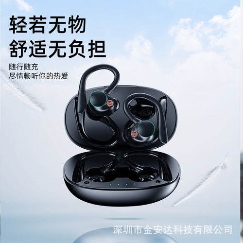 Amazon exclusive for cross-border ear-mounted wireless Bluetooth headset private model noise reduction ultra-long life battery running sports headset