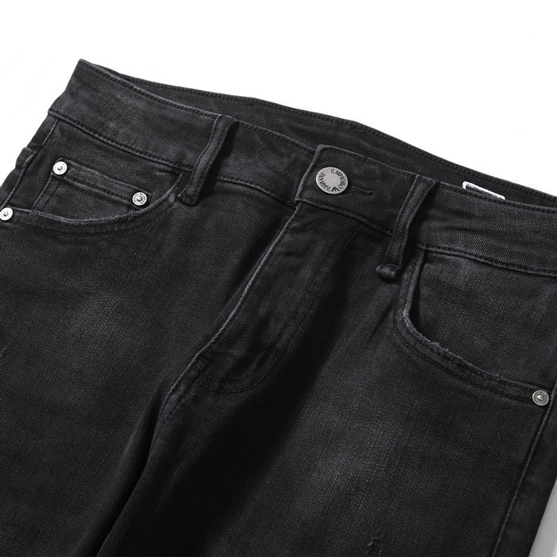 Spring and Autumn cross-border European goods stretch jeans men's European fashion brand slim fit men's jeans Denim pants men's clothing skinny pants