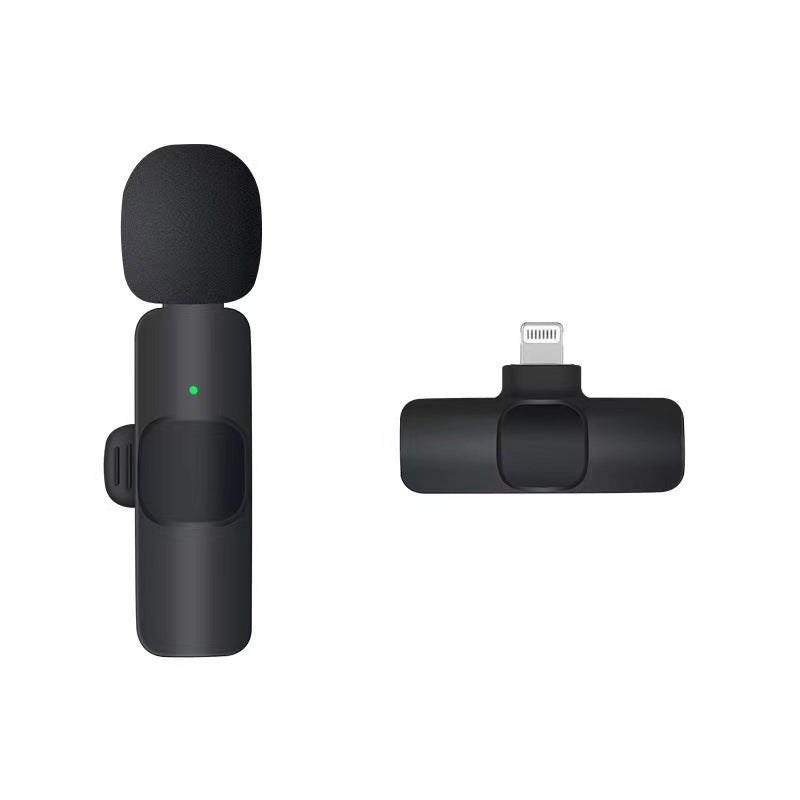 Cross-border wireless lavalier microphone K1 one-to-two live broadcast integrated intelligent noise reduction professional mini microphone