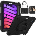 Cross-border applicable iPad mini6 tablet children 360 ° rotational and shatter-resistant silicone case with Pen slot protective case