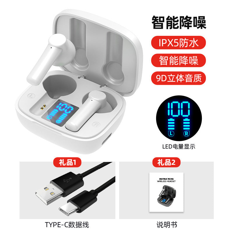 Cross-border hot LB-8 Bluetooth headset TWS in-ear wholesale waterproof and noise reduction Sport Wireless Headphone earbuds