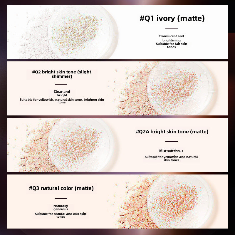 myg myg finishing loose powder as fine as smoke without powder oil control and waterproof sweat-proof oil-absorbing air powder water powder