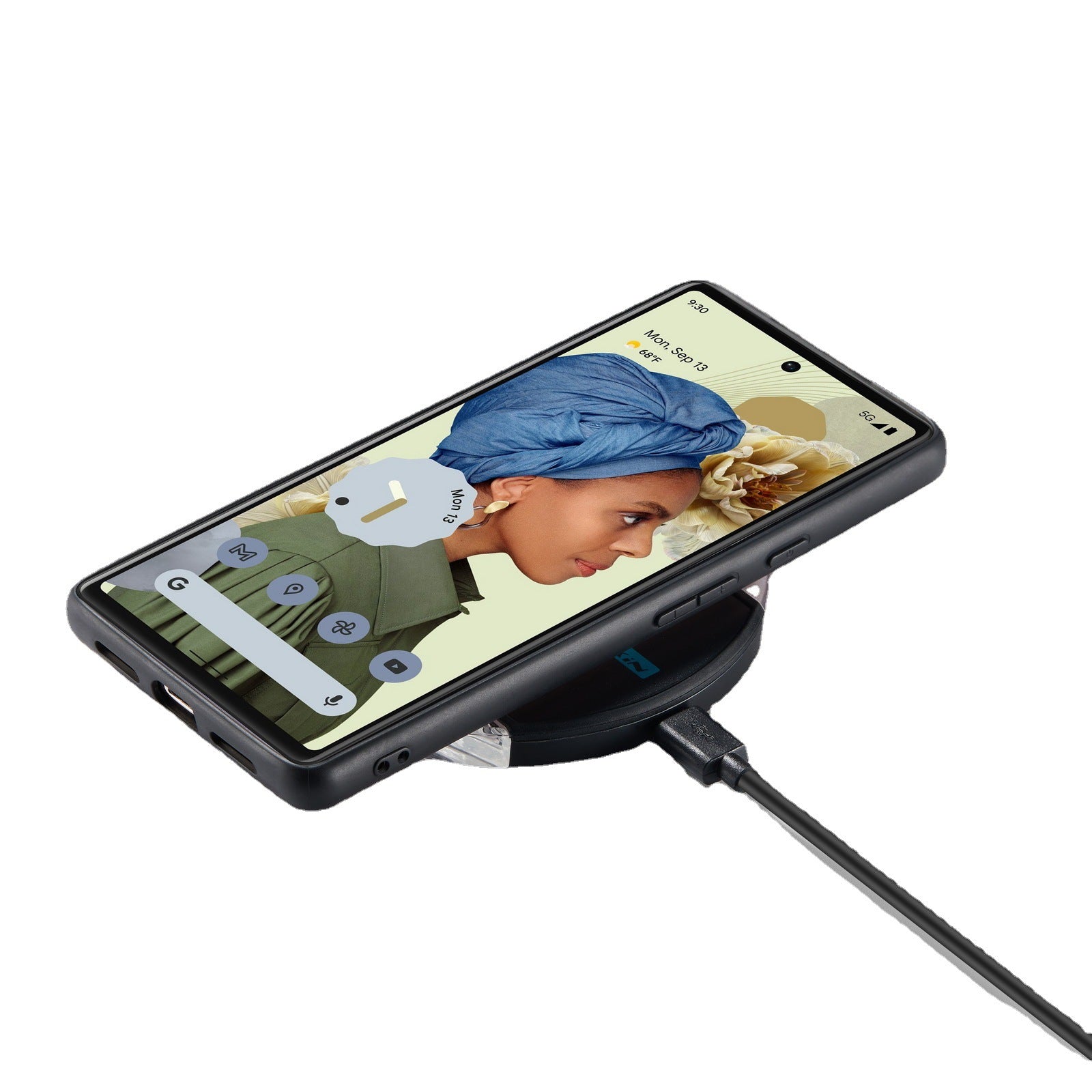 Cross-border applicable Google 7pro magnetic phone case Apple 14 leather two-in-one quick release card leather case