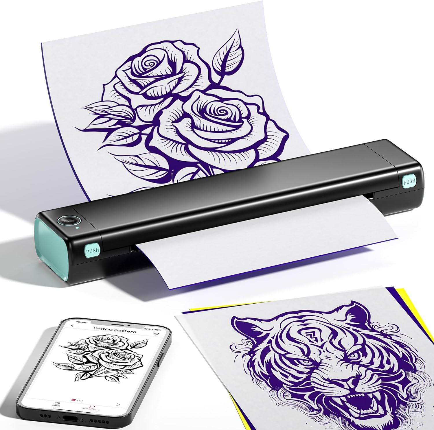Phomemo cross-border portable mini printer wrong thermal printer office printing tattoo A4 printer