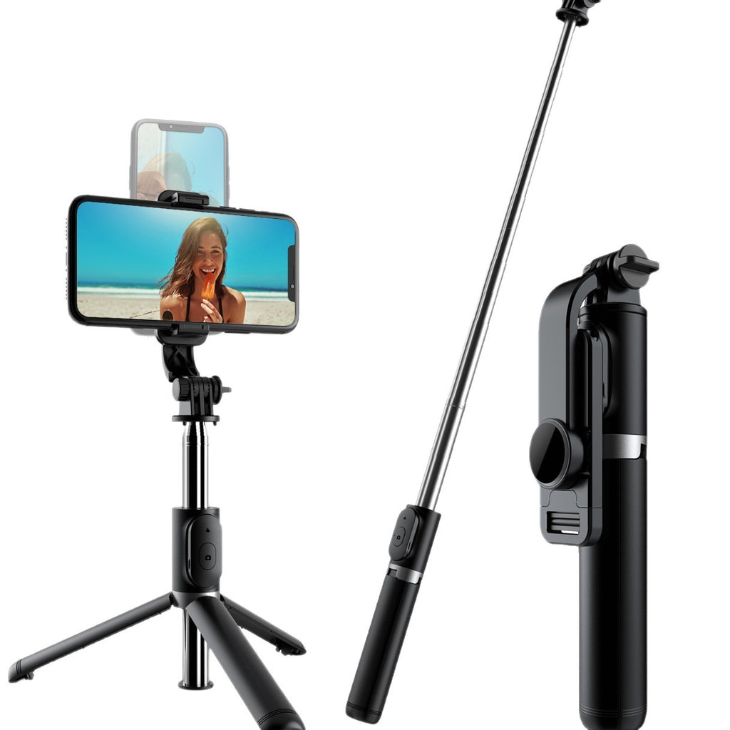 Liangdian Selfie Stick Tripod, Portable Anti-Shock Extendable Bluetooth Phone Holder
