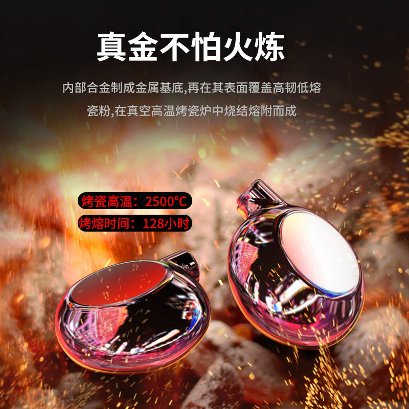 Earphone suitable for Apple oppo Huawei vivo Xiaomi ceramic bass in-ear earphone with cable cross-border