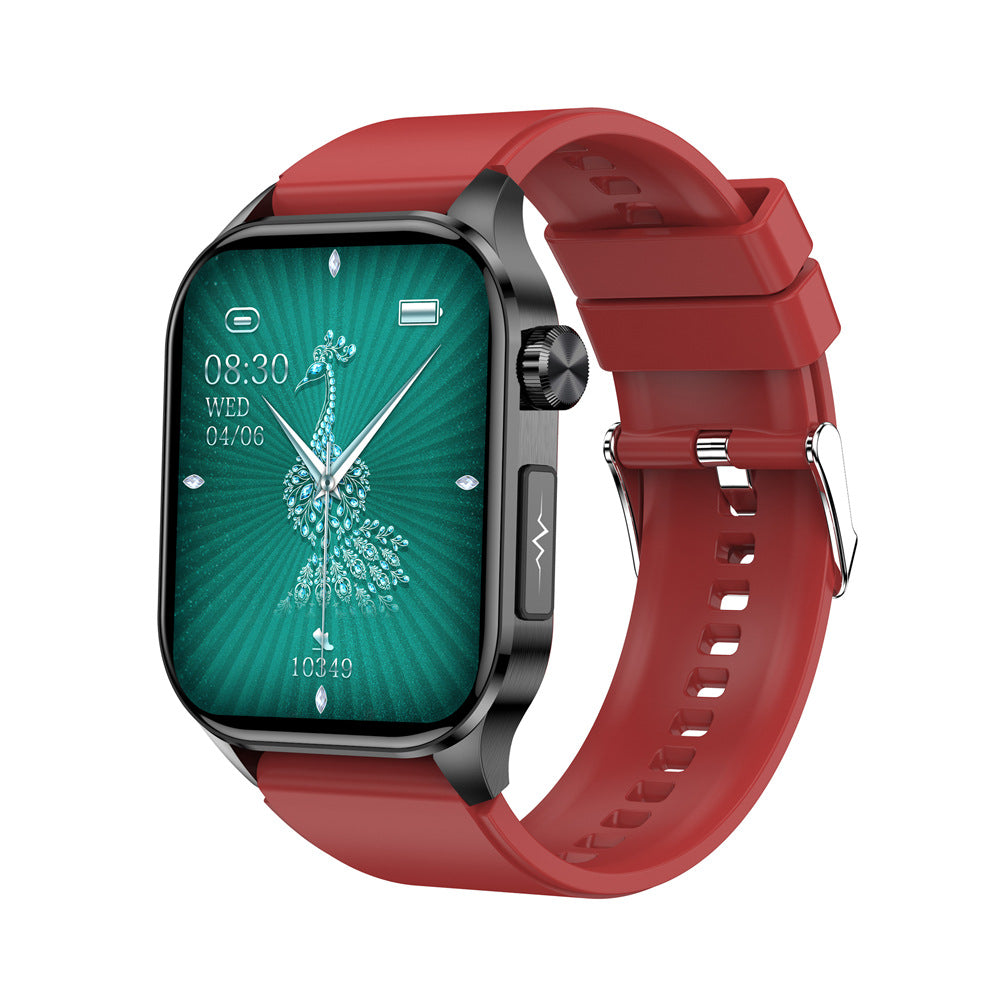 New ET580 smart watch Bluetooth calling ECG non-invasive blood glucose blood oxygen heart rate monitoring sports bracelet