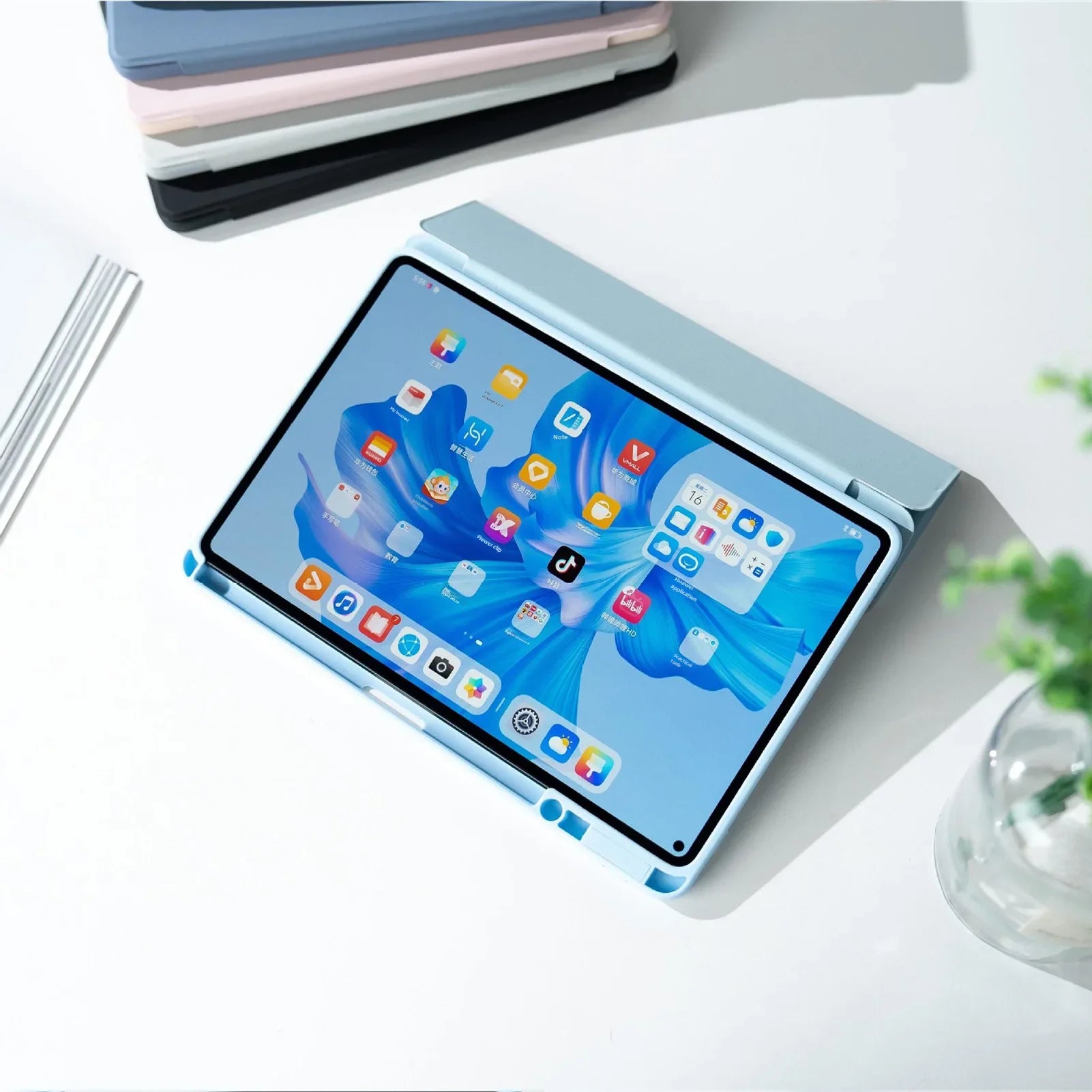 Applicable to 23 Huawei matepad11 tablet PC protective case pro10.8 pen slot 10.4 tri-fold acrylic