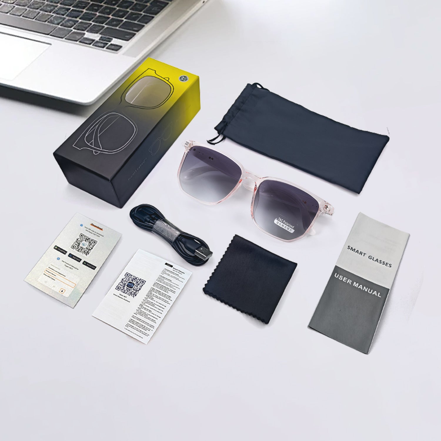 Smart Bluetooth Sunglasses – Polarised, Anti-Blue Light & Replaceable Lenses