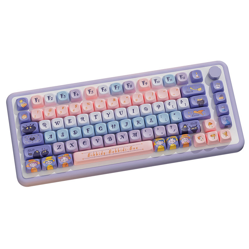 120 key cute unique keycap full five-sided PBT sublimation customized mechanical keyboard cap 68/75/84/98