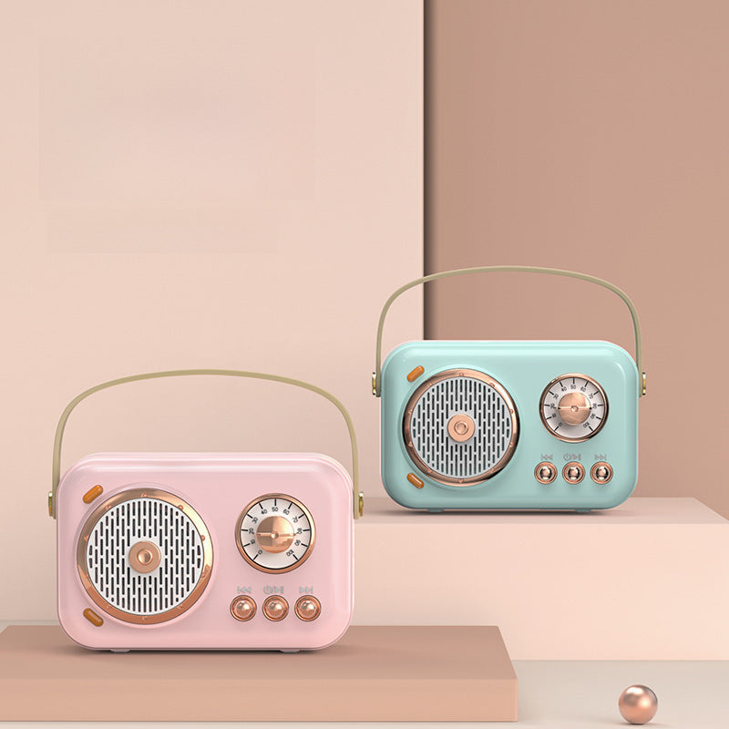 Microphone karaoke Audio Integrated microphone wireless Retro Bluetooth speaker household outdoor professional singing artifact