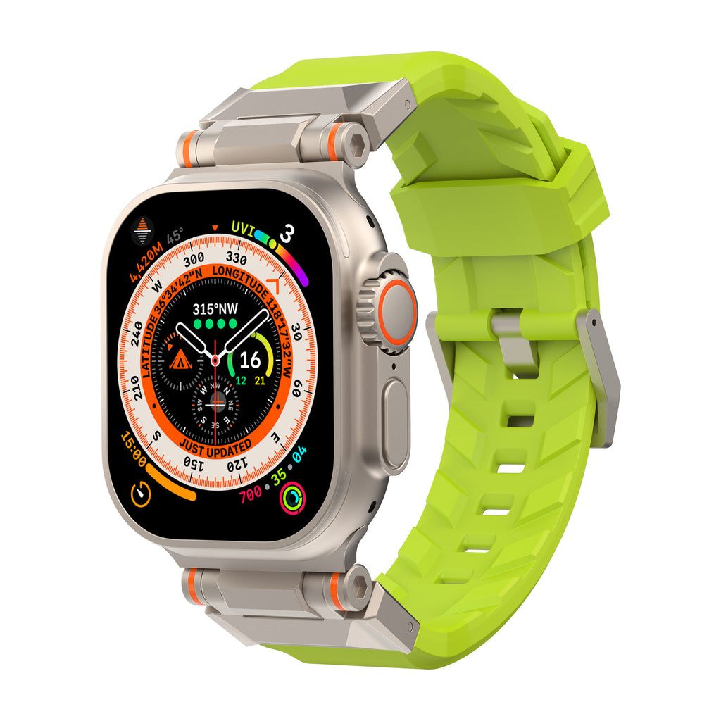 Applicable iwatch strap land pioneer strap applewatch Apple s9 smart watch silicone strap