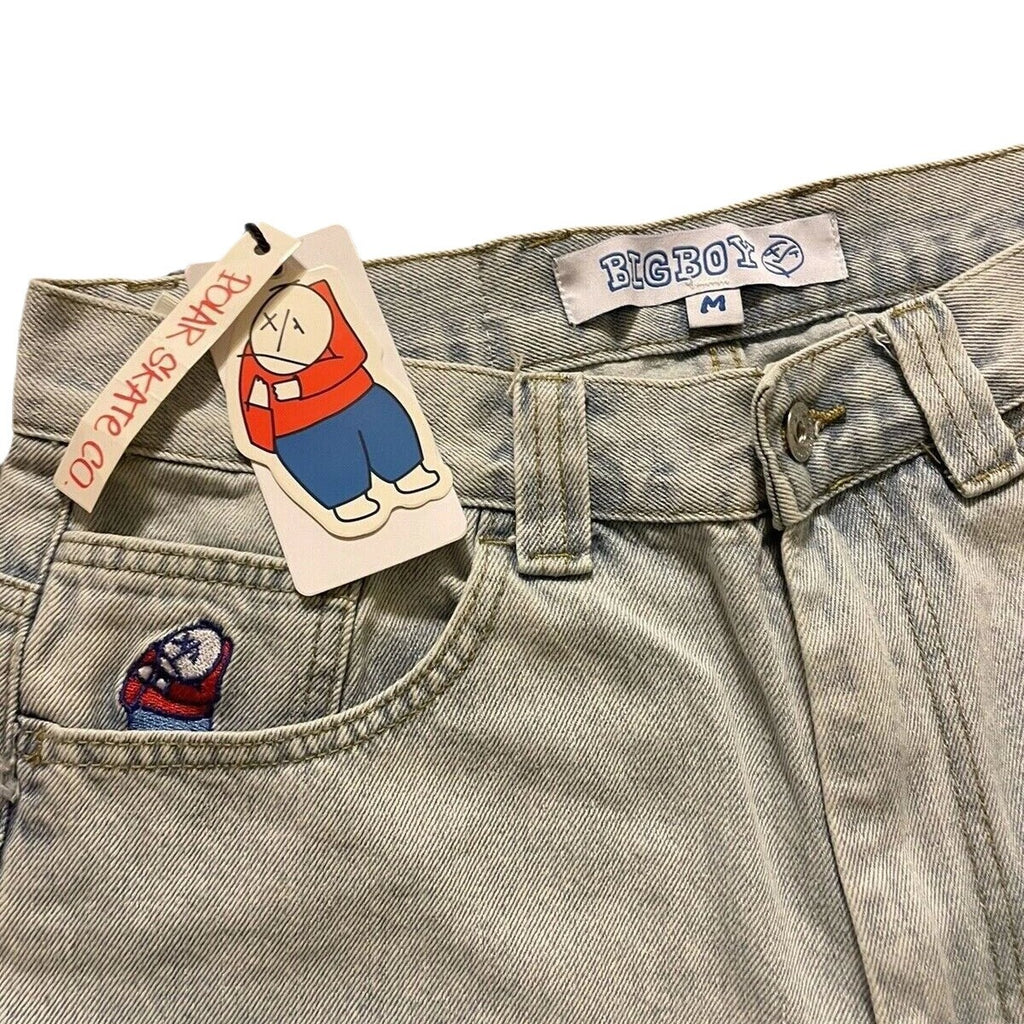Y2g Street jeans big boy jeans Harajuku style hip hop cartoon embroidered men's casual jeans