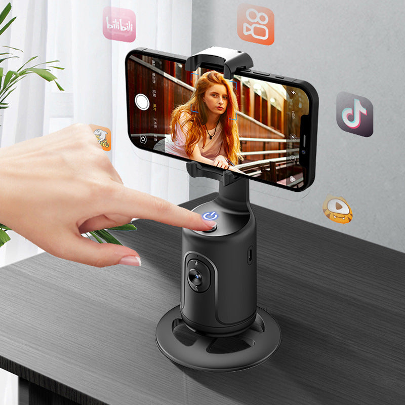 Follow-up PTZ P01 intelligent AI face recognition 360 ° mobile phone stand stabilizer live photography automatic tracking