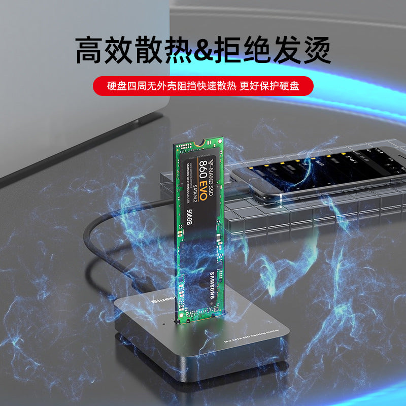 M.2 dual-protocol NGFF/NVME solid-state mobile hard disk dock USB3.1 notebook external SSD socket