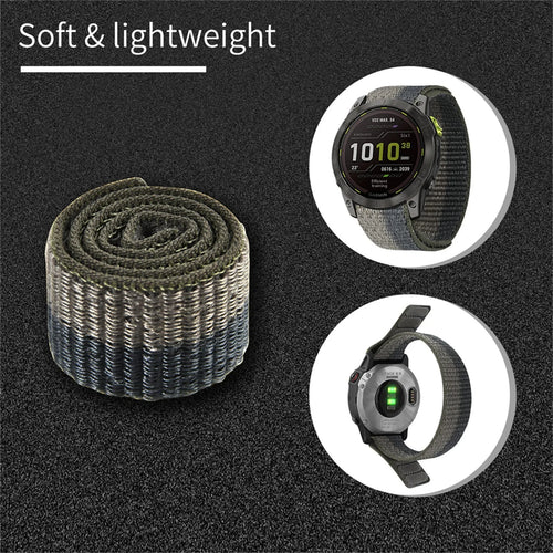 26mm/22mm suitable for Jiaming Fenix 7X Pro/6X 5X945 Velcro strap integrated loop wristband