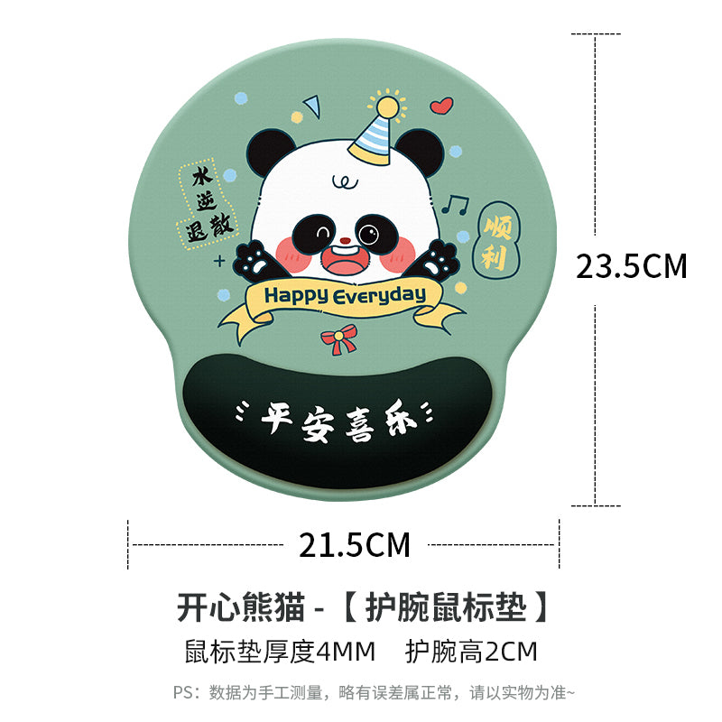 Creative cartoon mouse pad wristband silicone small wrist rest memory foam keyboard support 3D 3D cute girl Palm pillow