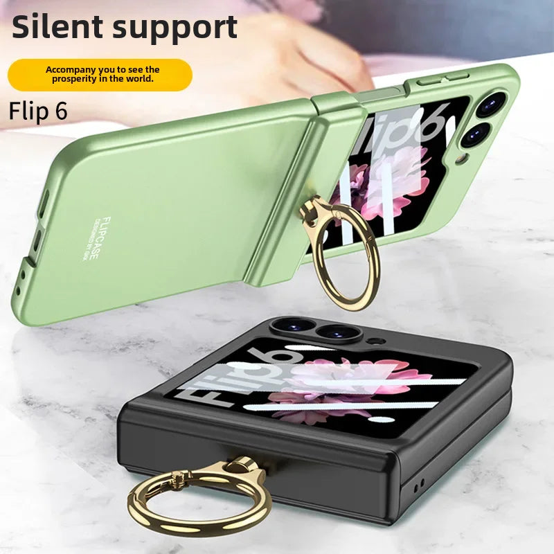 Samsung Galaxy Z Flip6 Case – Magnetic Ring, Drop-Resistant & Slim