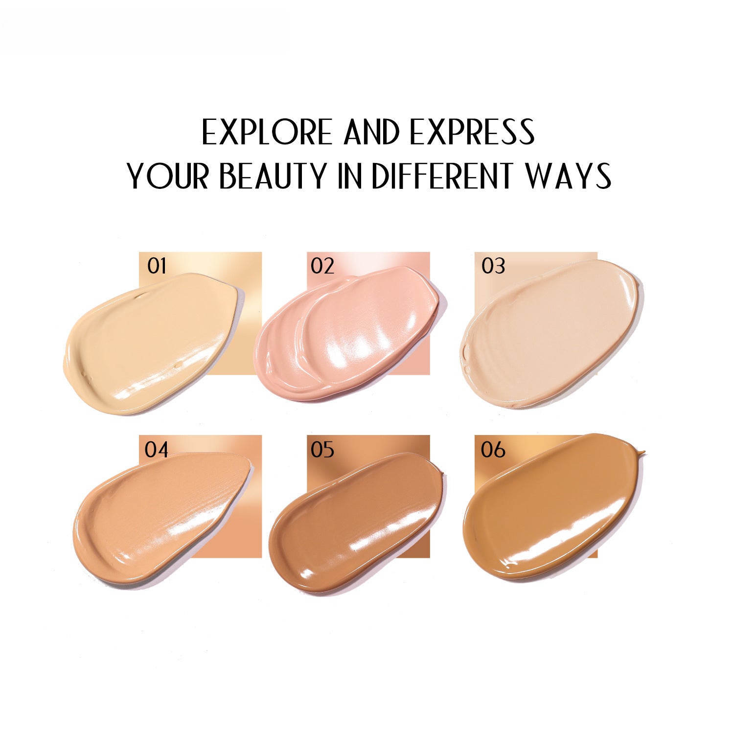 YOUNG VISION 6 Color Matte Liquid Foundation wheat color repair foundation cream