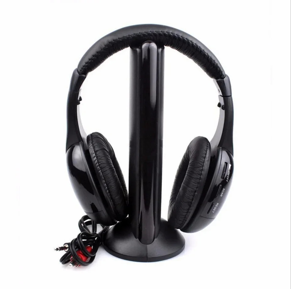 Headset with microphone MH2001 computer-TV high fidelity bass five-in-one wireless computer headset with microphone