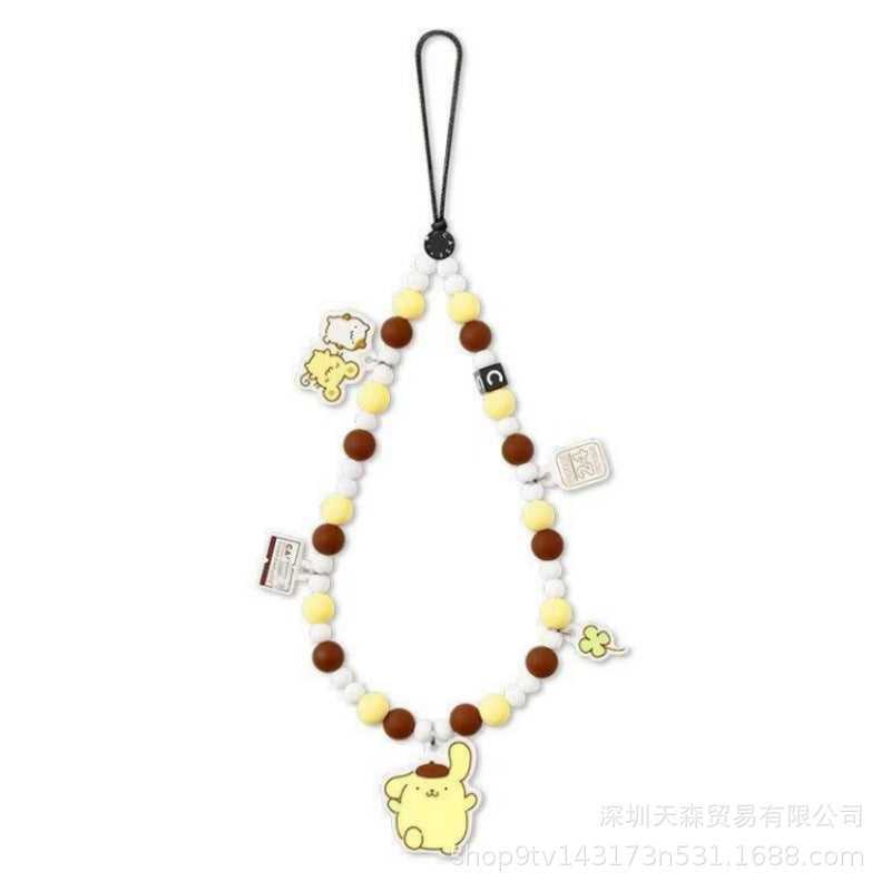 CASETi joint name High version phone chain Handmade stringed pearls phone case lanyard hanging chain wrist pendant for women