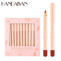 Cross-border 12 matte lip liner suit handaiyan velvet non-fading hook line lip pencil lipstick pen suit