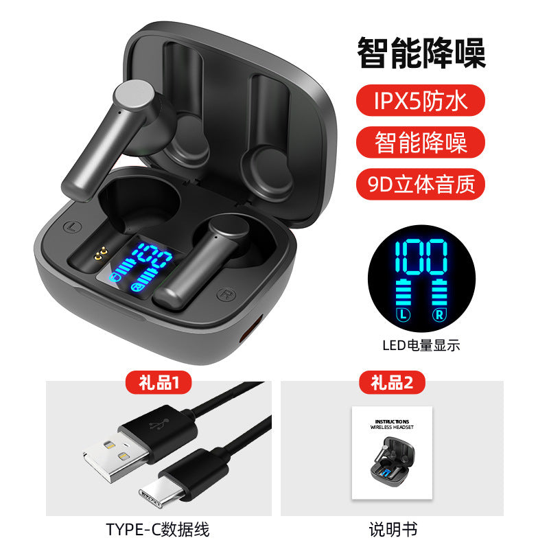 Cross-border hot LB-8 Bluetooth headset TWS in-ear wholesale waterproof and noise reduction Sport Wireless Headphone earbuds