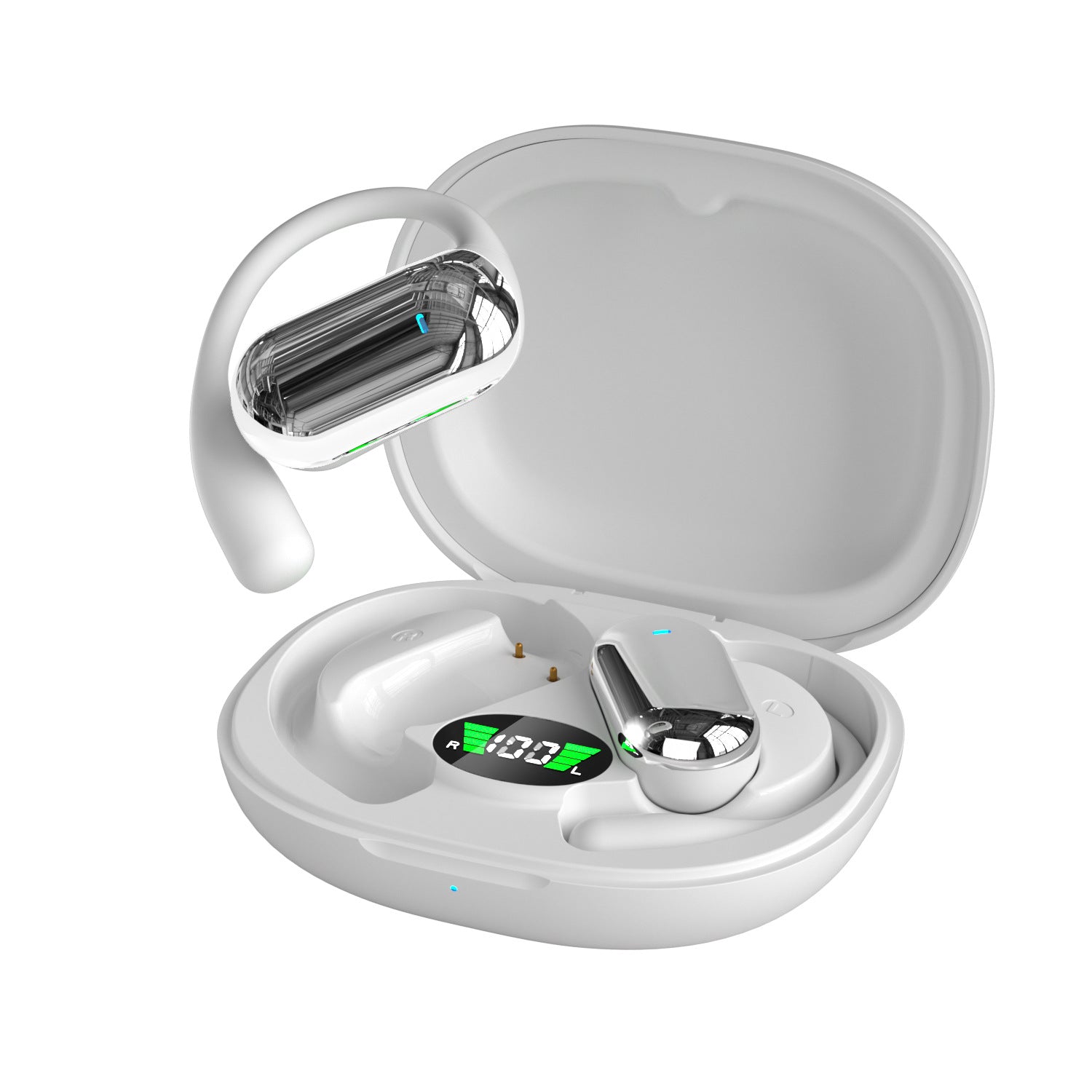Cross-border wireless headset open Non in-ear ultra-long life battery noise-reduction Bluetooth headset universal ear-mounted Sports Headset