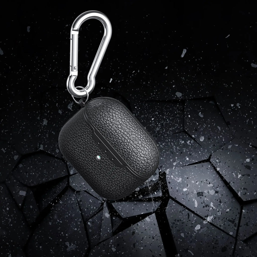 Applicable to AirPods 4 earphone sleeves 4 Generation Wireless Bluetooth litchi pattern headset protective cover simple phone case 3 generation