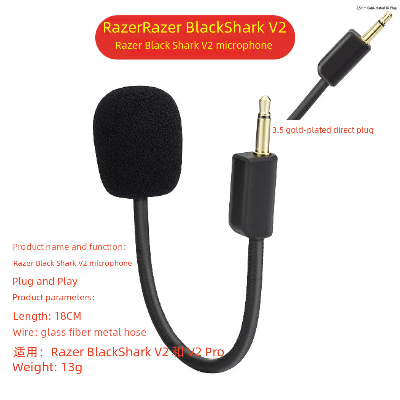 Razer BlackShark V2 Replacement Microphone – Detachable Boom Mic