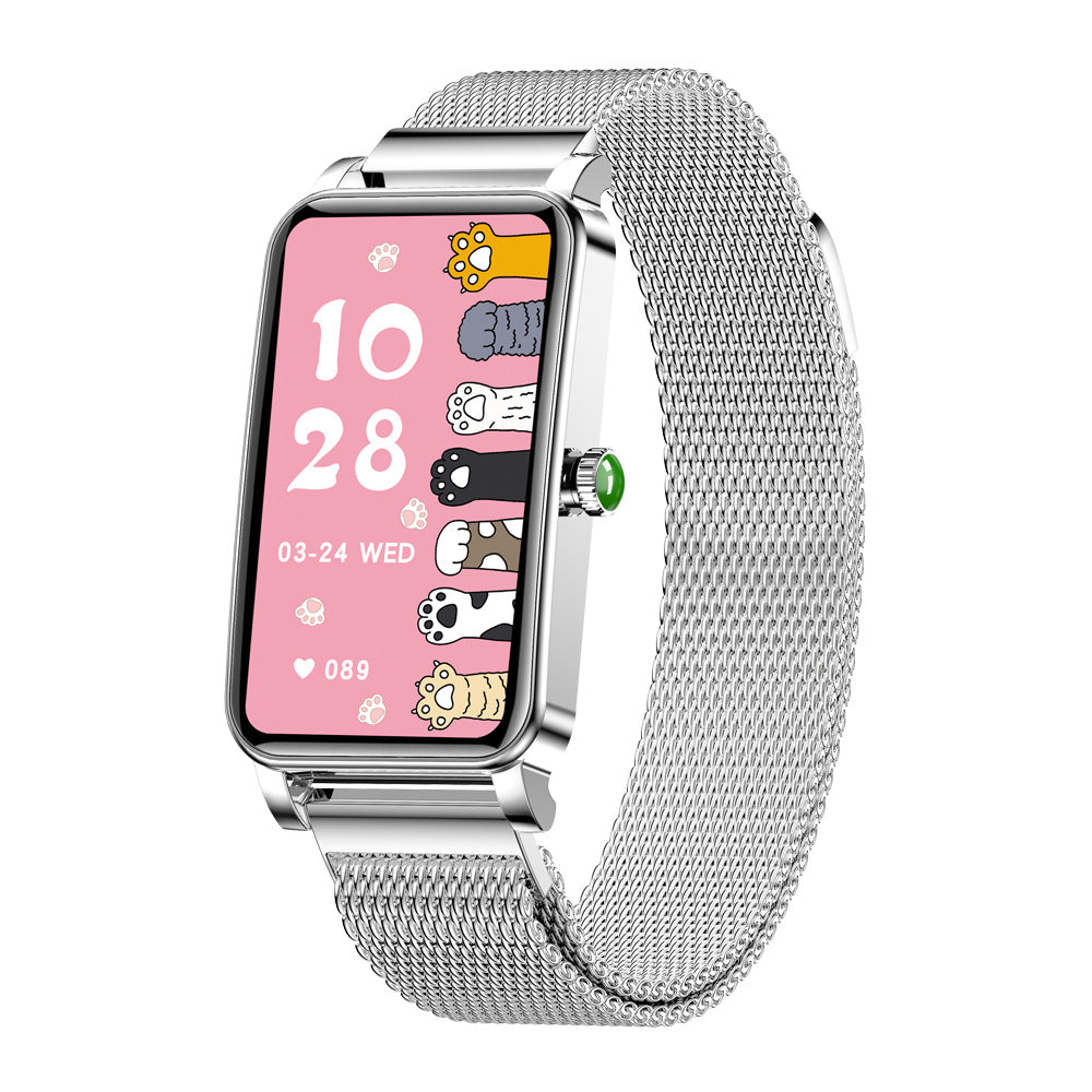 2024 New ZX19 women's smart band and Watch heart rate physiological period reminder more than sport mode dial download