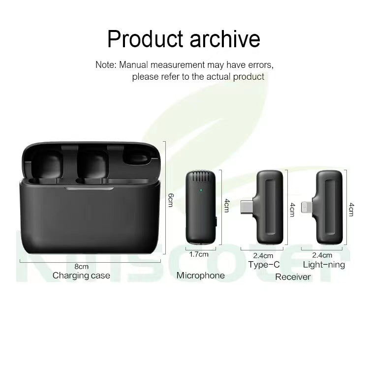 Wireless collar clip microphone J11/J13 one-to-two charging compartment outdoor mobile live streaming radio noise reduction microphone