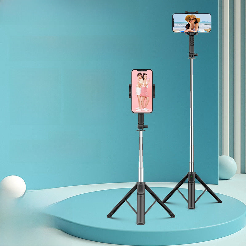 Mobile phone bracket selfie stick Bluetooth live tripod shooting floor photo overhead stabilizer fill light Wholesale