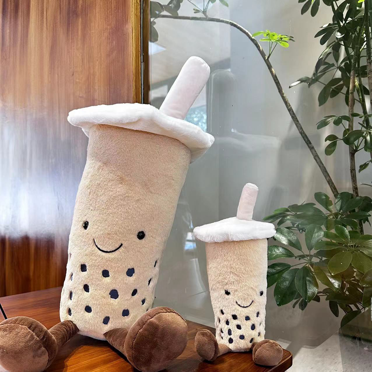 Fun JC Cup bubble tea Nordic funnny and creative drink plush toy cute pillow figurine doll men